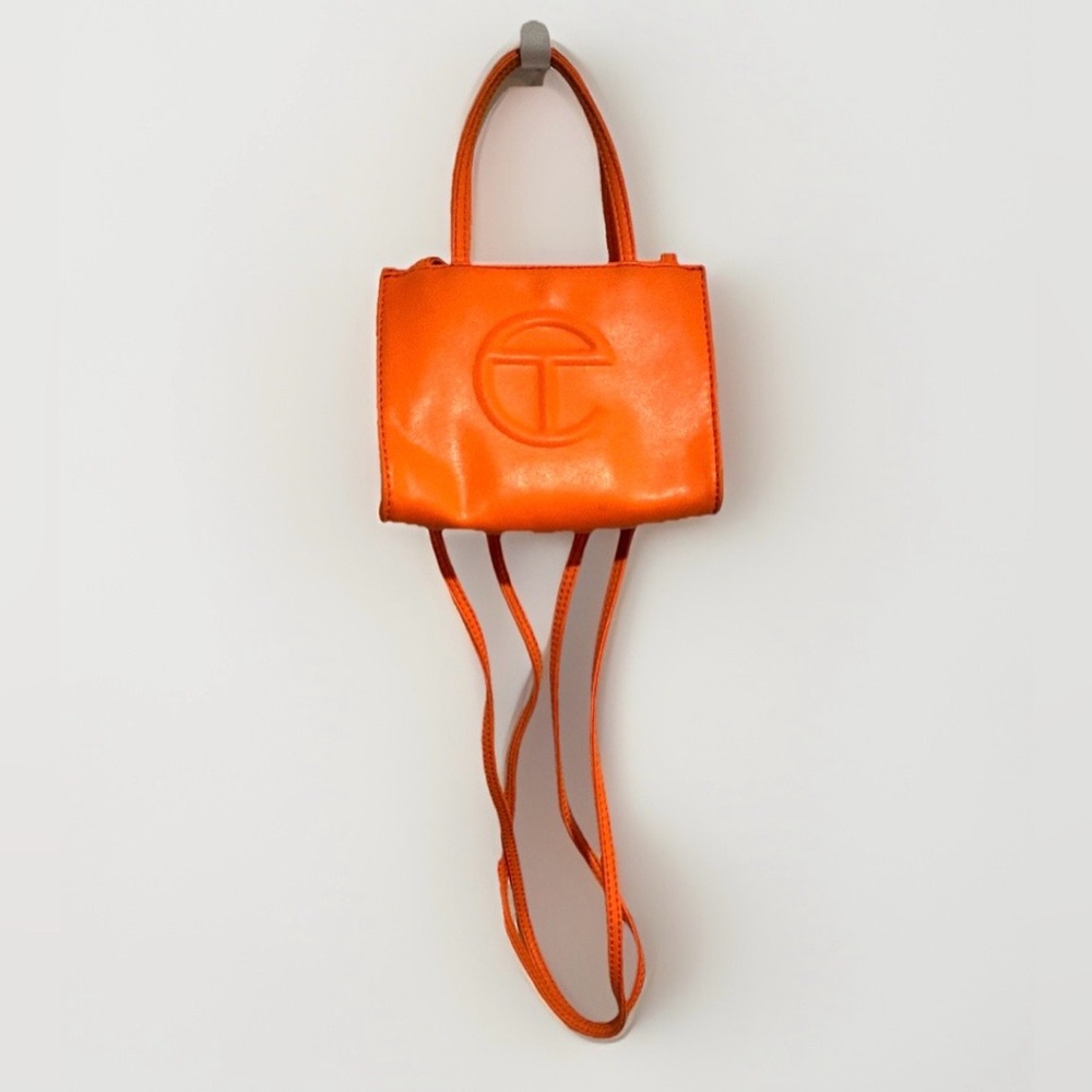 Telfar Small Crossbody Shopping Bag in Orange